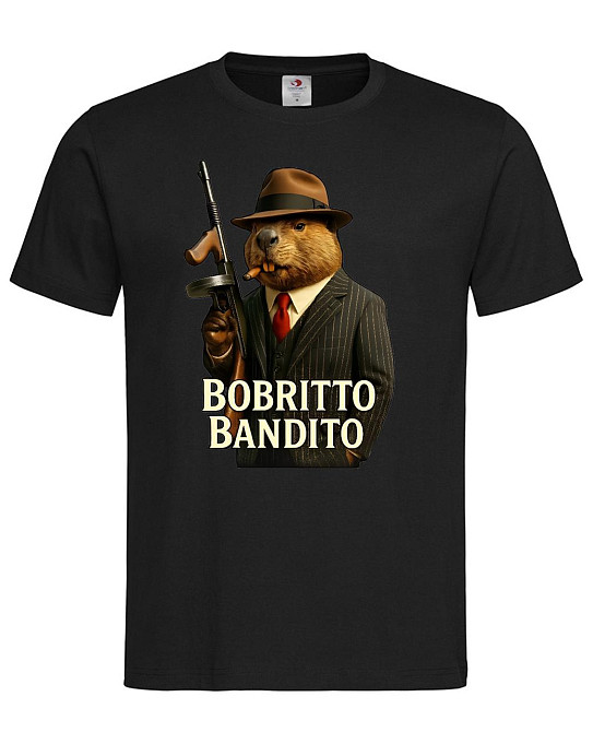 Футболка “Bobritto Bandito” Черный, M Городище - изображение 1