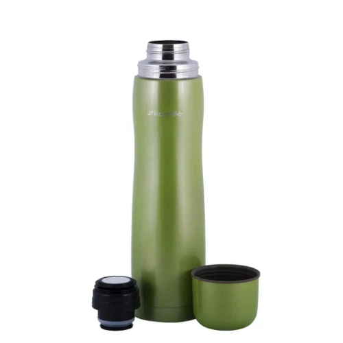 Термос 1000мл нержавіюча сталь (блакит/салат/рожевий/беж) KAMILLE 2000A Житомир - изображение 4