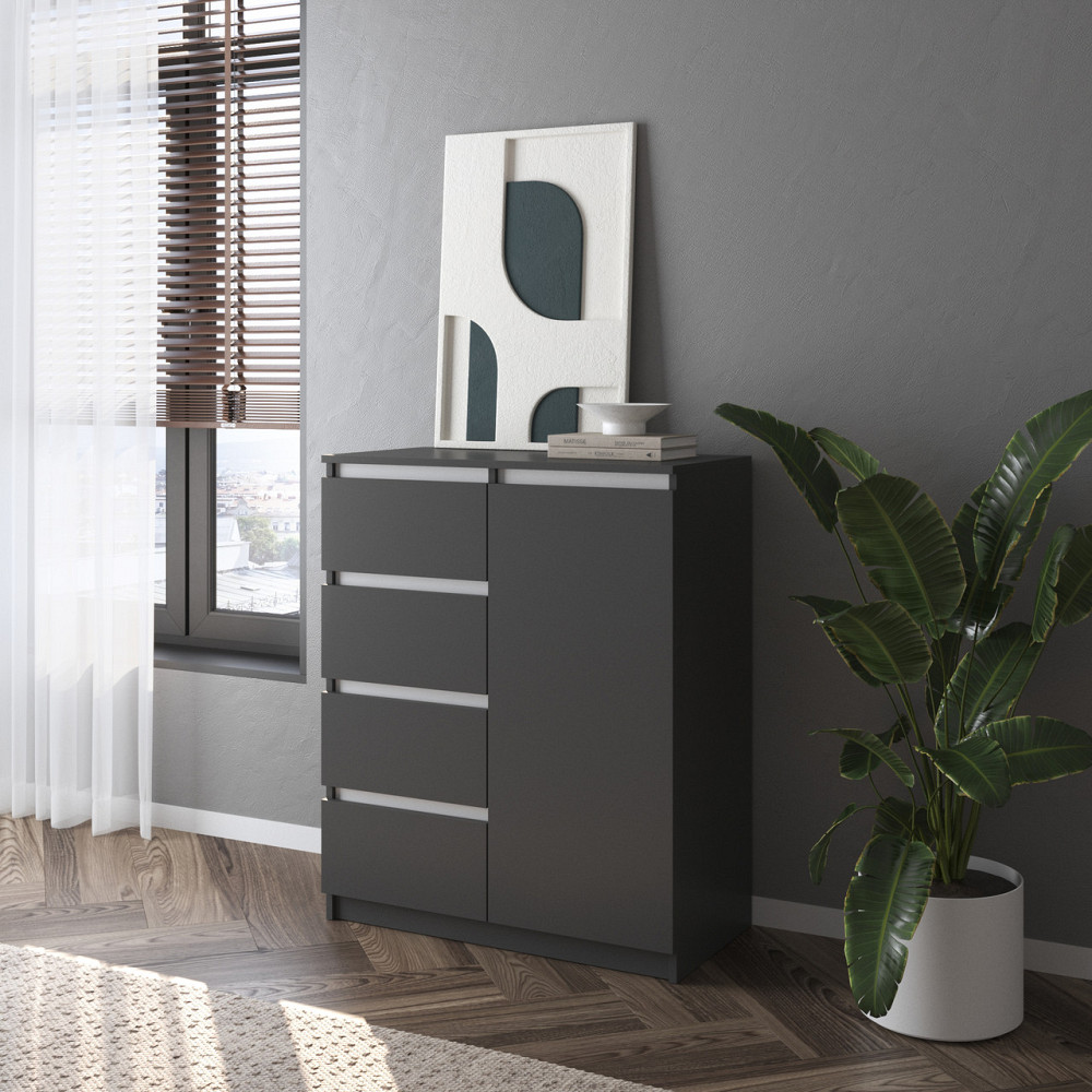 Комод VAYS, сучасний, з полицями, 4 шухляди, без ручок R-32 Львів - фото 6