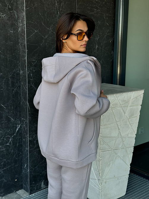 Жіночий спортивний костюм на флісі Сірий 42/44 Харків - фото 8