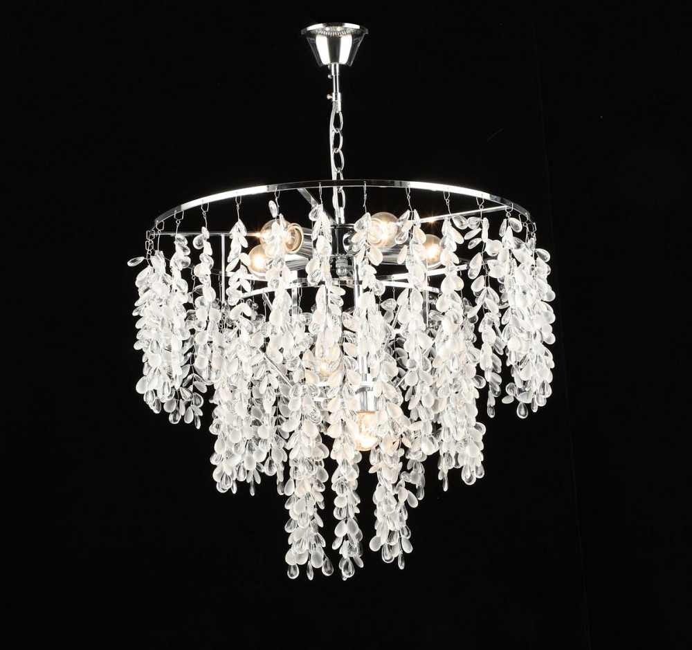 Люстра підвісна кришталева S2477/7, Хром Коломия - фото 1
