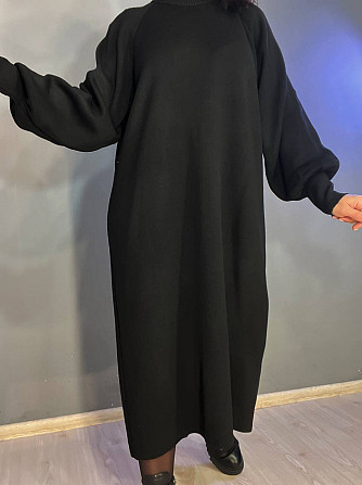 Платье женское My fashion 2024119 свитер пышный рукав реглан длинное без пояса one size черное, черн Одесса - изображение 9