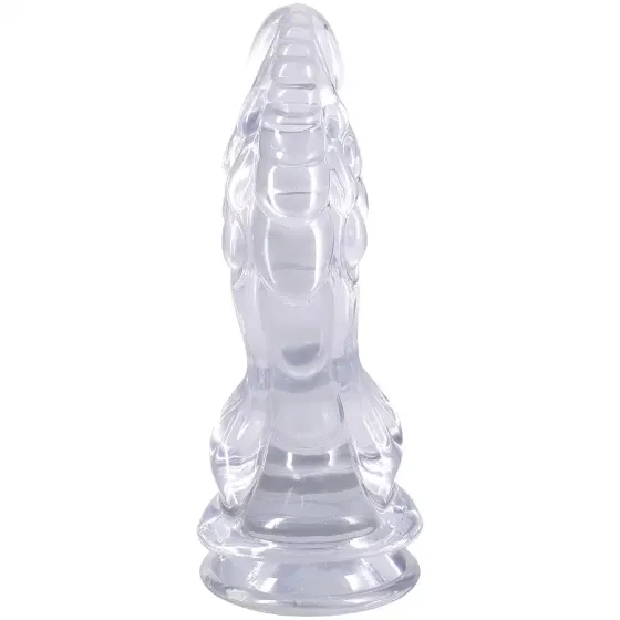 Фентезійний фалоімітатор Doc Johnson Crystal Jellies - Invader Dong 8.5 Inch - Clear Львів
