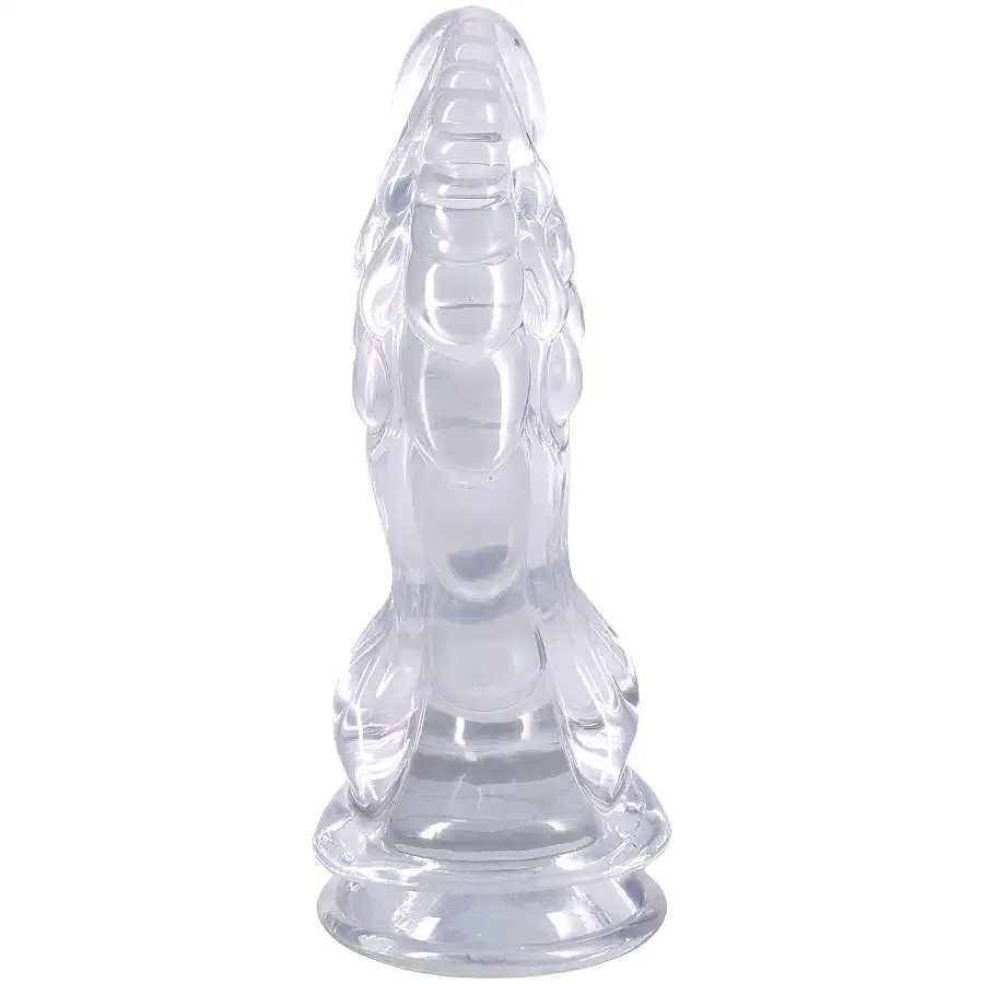 Фентезійний фалоімітатор Doc Johnson Crystal Jellies - Invader Dong 8.5 Inch - Clear Львів - фото 3