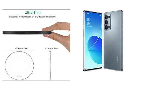 Бездротовий зарядний пристрій Copper до 30W для Motorola Edge 30 Neo, 30 Pro, 30 Ultra, USB-C, LED Київ