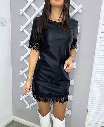 Сукня з екошкіри "Secret" оптом | Норма 46-48 Київ