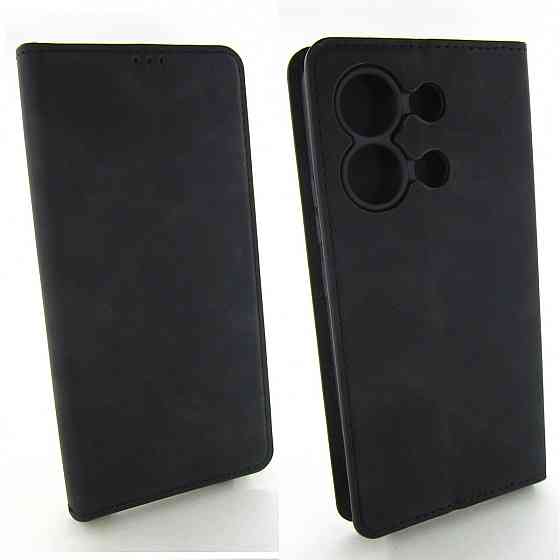 Чехол книжка Xiaomi Redmi Note 13 4G Защита камеры (кожаный) Одесса