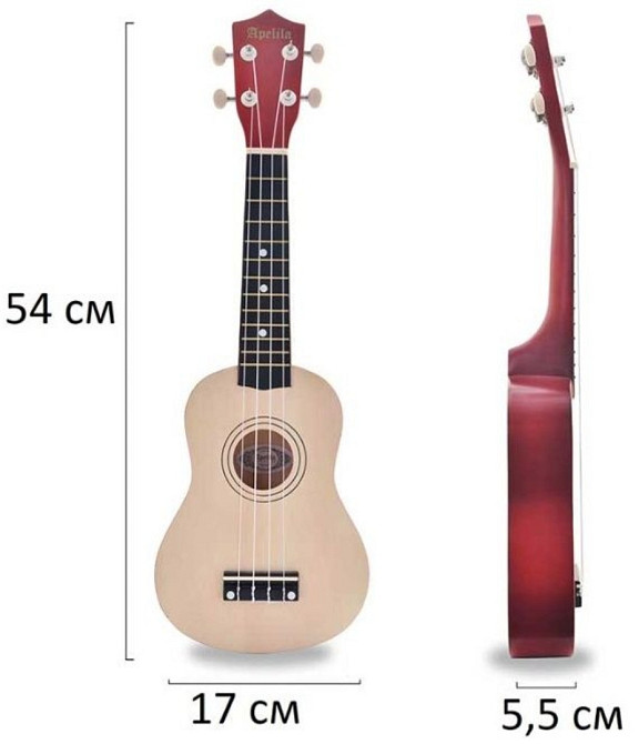 Укулеле сопрано(гавайская гитара) APELILA (21 дюйм - 54 Харьков - изображение 4