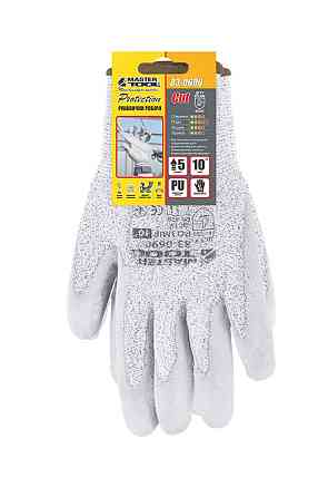 MASTERTOOL Рукавички порізостійкі MASTERTOOL армоване ПЕ волокно з поліуретановим покриттям дол Киев