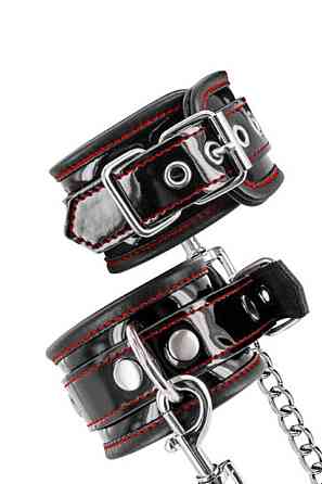 Наручники Fetish Tentation Premium Patent leather handcuffs Sex Aura Київ