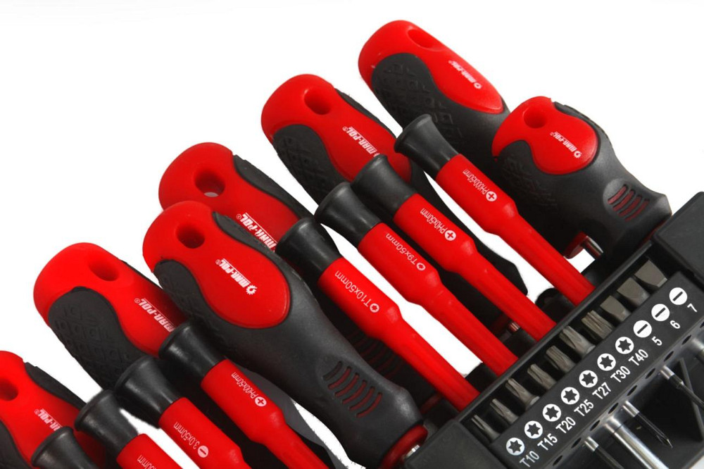 Набір магнітних викруток та біт 36 елементів із вішалкою на стіну Mar-Pol (M61009) Нововолинськ - фото 7