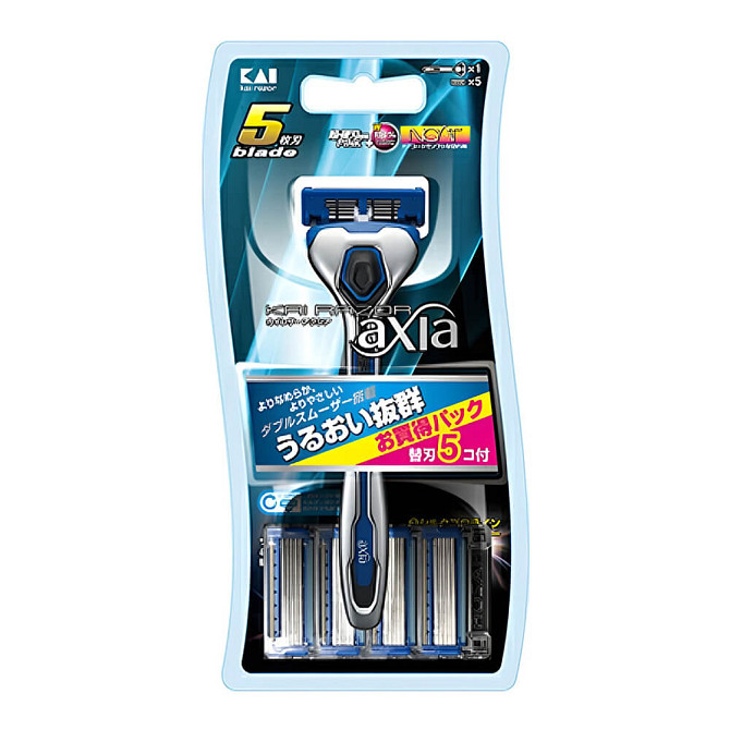 Бритва КАІ Axia тримач + леза 5 шт Kai razor Вінниця - фото 1