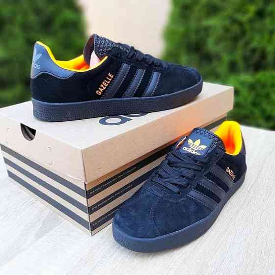 Кроссовки Adidas Gazelle Черные Адидас Мужские Газель Женские (размеры: 36,37,38,39,40,41) Видео Обзор Днепр