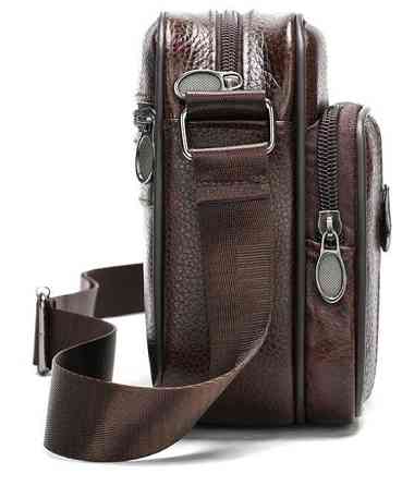 Сумка мужская флотар кожаная Vintage 14988 Коричневая Киев