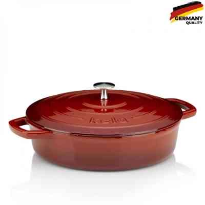 Сотейник Kela Calido Cover 28 см 3,2 л Red (11938) Винница