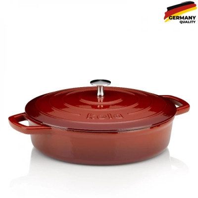 Сотейник Kela Calido Cover 28 см 3,2 л Red (11938) Винница - изображение 1
