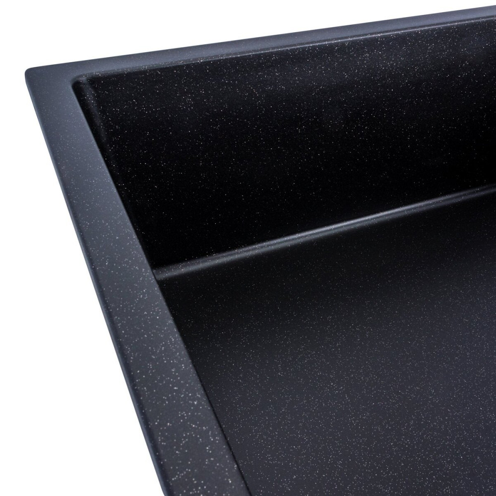 VALESO Гранітна мийка для кухні VALESO 8650 DIAMOND матова (чорний металік) Киев - изображение 2