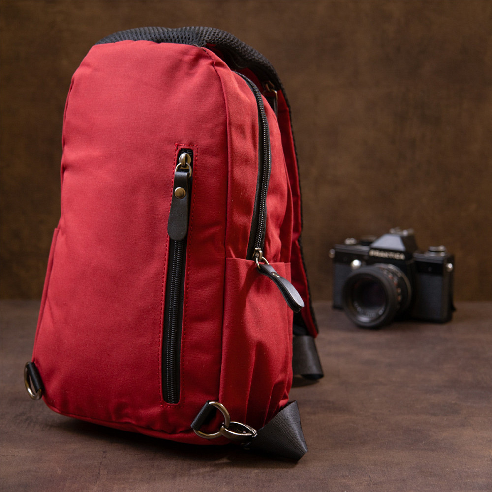 Сумка через плече нейлон Vintage 20629 Червона Київ - фото 2