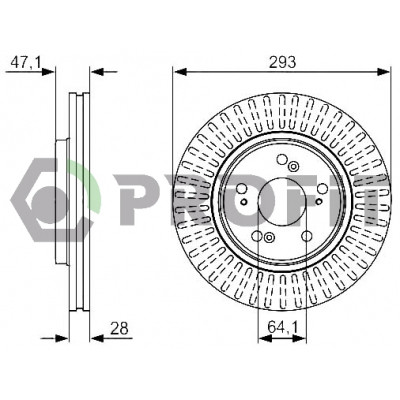 Гальмівний диск Profit 5010-1820 Вінниця - фото 1