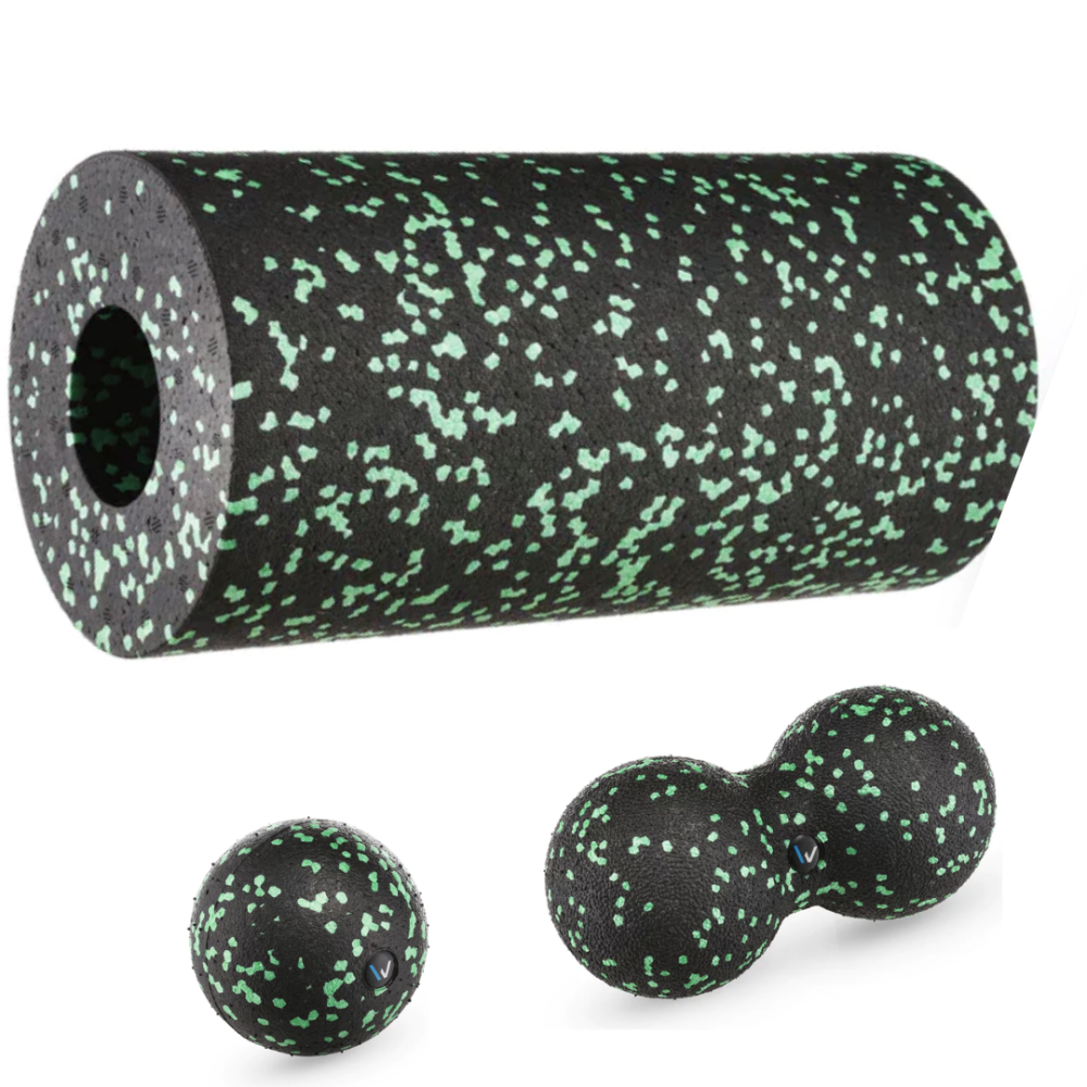 Набір масажерів Gymtek для йоги та фітнесу EPP чорно-зелений Київ - фото 1