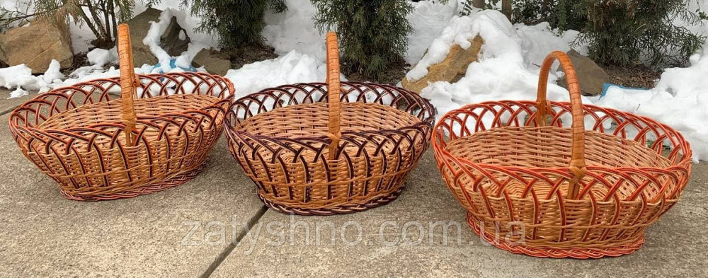 Ажурний плетений кошик із лози Київ - фото 5