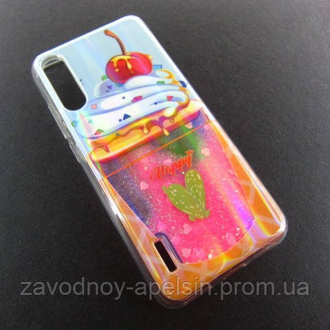 Xiaomi Mi A3 CC9E чохол плаваючі блискітки Акваріум Ice Cream Одеса - фото 1