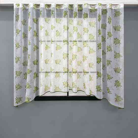 Кухонная арка VR-Textil № 000к белый с салатовым 280х150 см (51-241) Киев