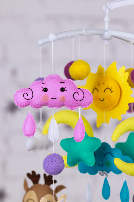 Музичний мобіль WoolyFox «Сонячні сни» з 35 мелодіями Київ - фото 2