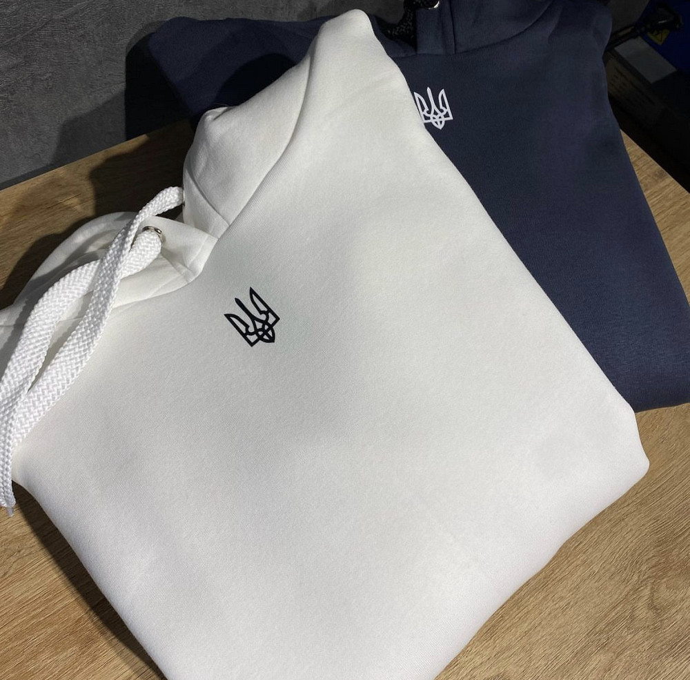 Парні худі з малим гербом України M, XL, Оранжевий Черновцы - изображение 1