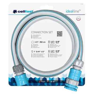 Шланг для поливу Cellfast сполучний Cellfast idealline, 1.5м, конектор з аквастопом (55-998) Вінниця