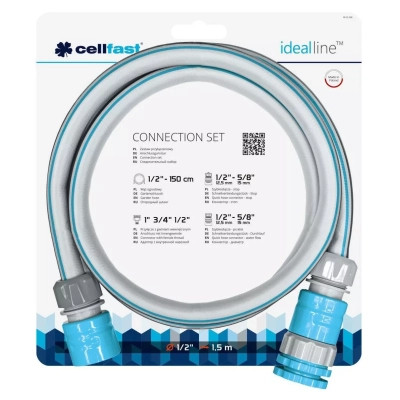 Шланг для поливу Cellfast сполучний Cellfast idealline, 1.5м, конектор з аквастопом (55-998) Вінниця - фото 2