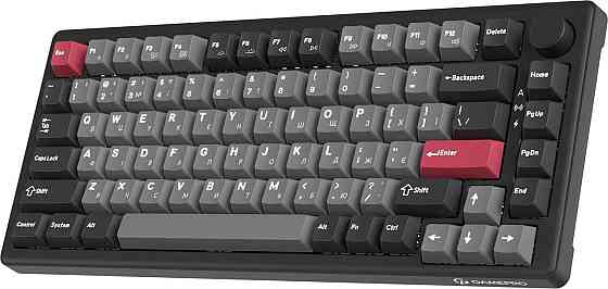 Клавіатура бездротова GamePro Asgard Yord Keychron Super Red Switch Black (MK266BK) ( 12615 ) Харків