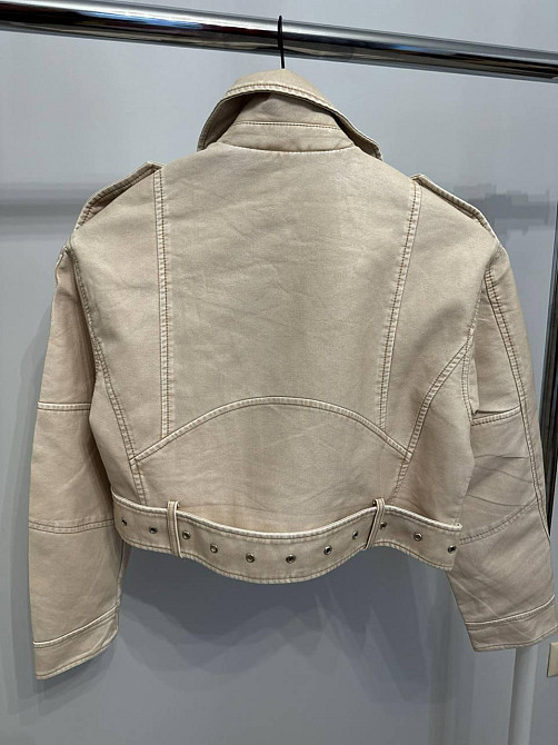 Жіноча куртка єкошкіра Молочний M Харків - фото 3