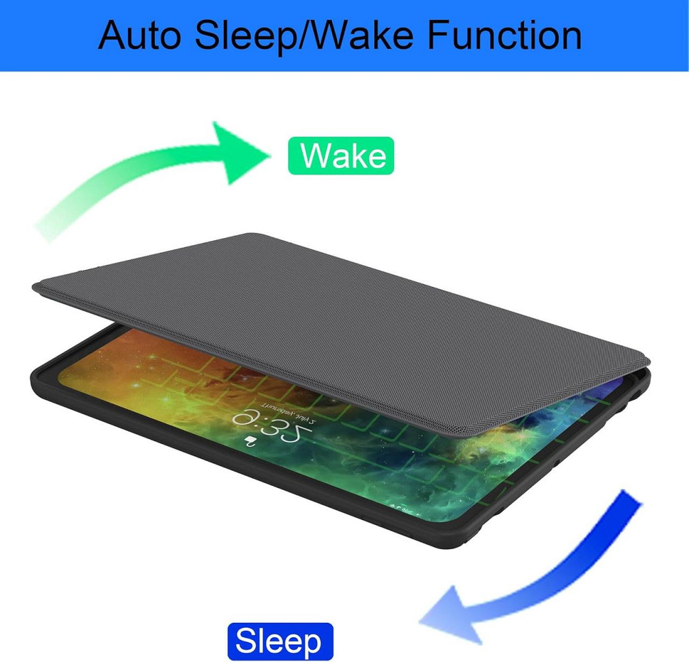 Захисний чохол ROOFEI з Bluetooth клавіатурою для iPad 10.2 (2019/20/21)/pro10.5(2017)/Air 3 10.5 Дніпро - фото 7