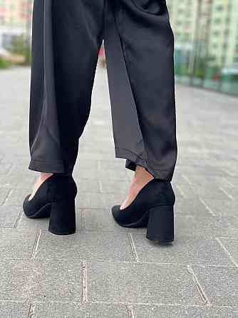 Meideli Туфлі жіночі MEIDELI чорні еко-замша каблук 8 см розміри 36-40 (L222-6) Коломия