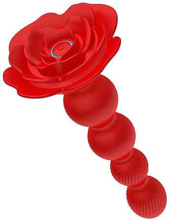 Анальний стимулятор - Rose Rotating Anal Beads Sex Aura Київ