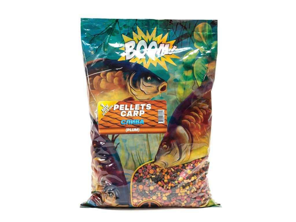 Приманка в гранулах Pellets Слива 4-22мм 1кг Спед Микс ТМ BOOM Киев - изображение 1