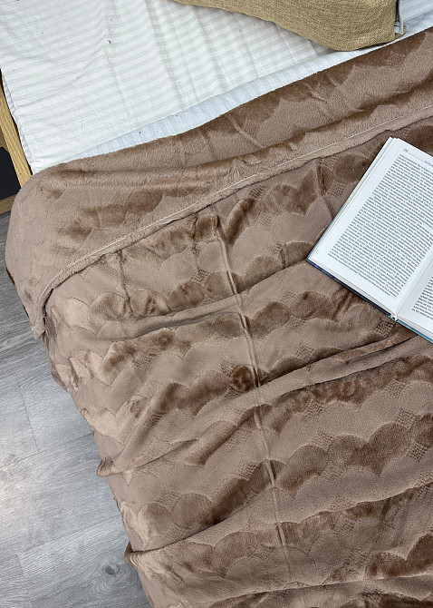 Плед-покривало 200х230 см (+-5см) Капучино (87-253) Київ - фото 7