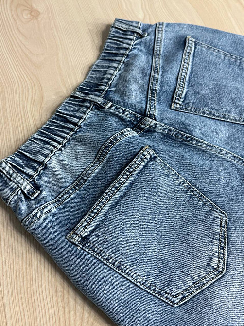 Шорти жіночі джинсові Liana 4-016 4-019 4-020 бермуди з резинкою на таліїі великі розміри блакитні, блакитний, 31, 31, 83 см, 107 см Київ - фото 13