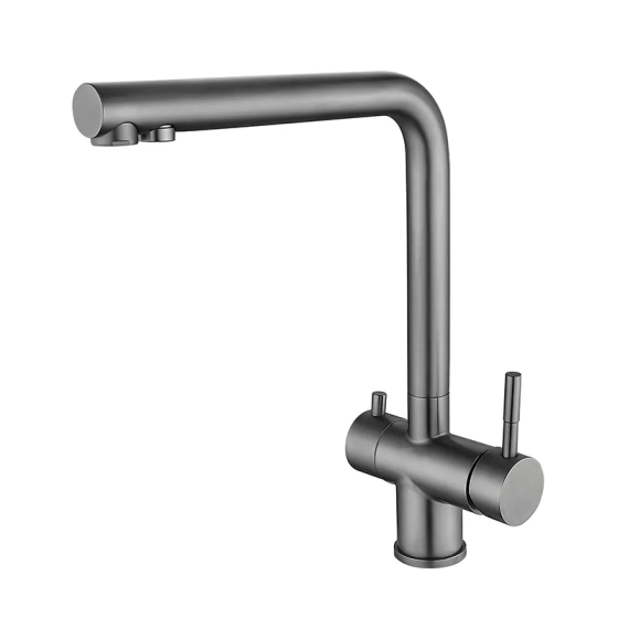 Змішувач для кухні Zerix LUX-021 graphite з виходом для питної води    ( ZX4871 ) 27358 Харків