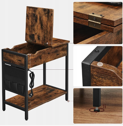 Журнальний столик Leobert Olmi USB вхід + розетка в стилі Loft Київ - фото 6