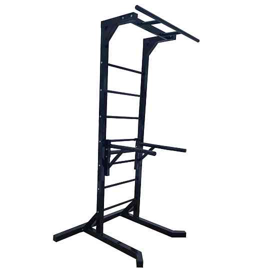 Турник + брусья напольная стойка 50х50 мм KZ-834 Спортивные стенки и турники для дома разборная Киев