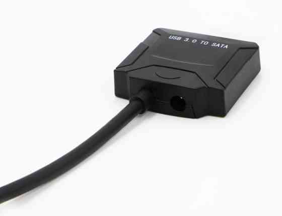 Перехідник USB 3.0 Type-A --> SATA III (F) 2.5"/3.5" 7+15pin з БЖ, чорний Вінниця