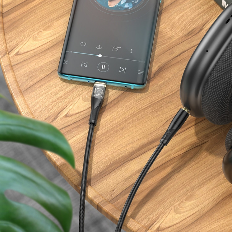 Аудіокабель HOCO UPA25 Type-C Чорний Київ - фото 3