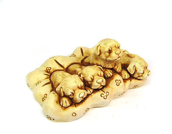 Фигурка маленькая Щенки на коврике Киев - изображение 1