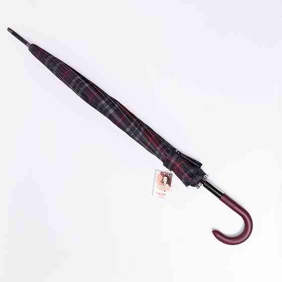 Полуавтоматический классический зонт-трость красный Киев