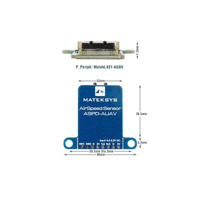 Датчик воздушной скорости MATEK ASPD-AUAV (ASPDAUAV) Винница - изображение 2