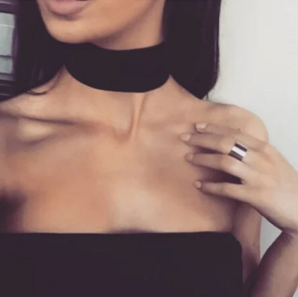 Чокер широкий черный Киев - изображение 1