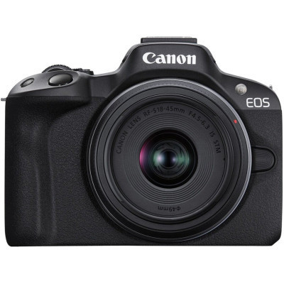 Цифровой фотоаппарат Canon EOS R50 + RF-S 18-45 IS STM Black (5811C033) Винница - изображение 1