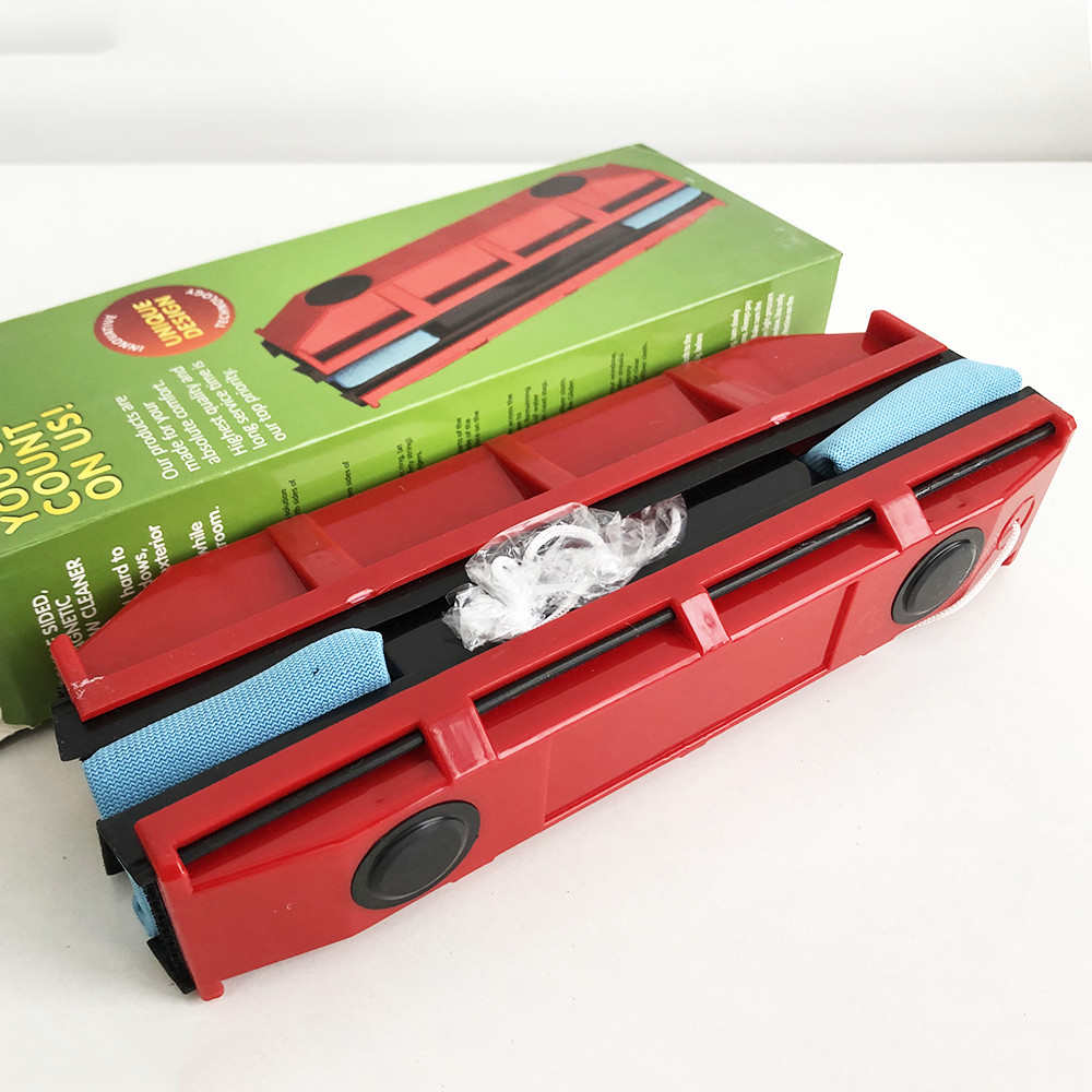 Щітка магнітна для миття скла з двох сторін Glider Червона WL-42 Івано-Франківськ - фото 6